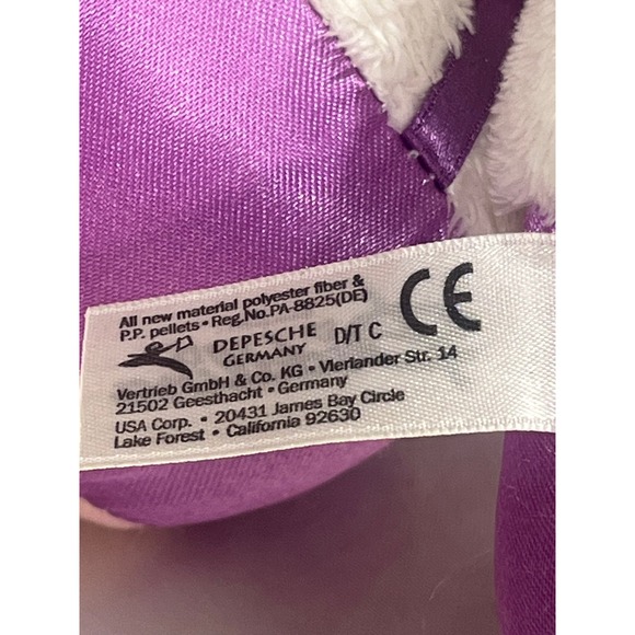 Vintage Thomas Goletz Diddl Maus Diddlina ballerina‎ mouse Purple plush Depesche - Picture 10 of 16